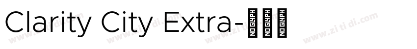 Clarity City Extra字体转换